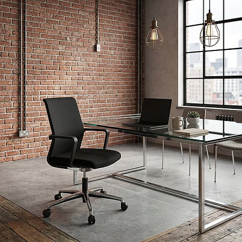 Ergonomischer Bürostuhl MOVE-TEC 3D von HJH Office in Schwarz
