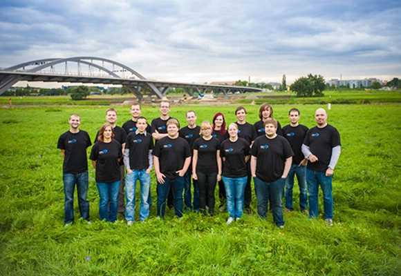 2014: Neben der Mitarbeiterzahl wuchs auch der Umsatz des Unternehmens. Das Kollegium wuchs zusammen und das Rewe-Firmenlaufteam wurde erheblich erweitert.