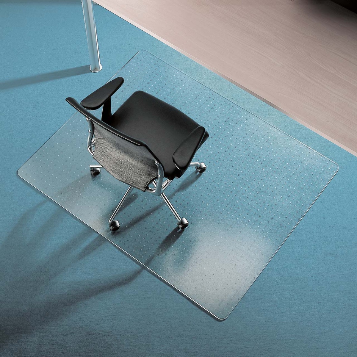 RS Office Products Ecogrip Solid Polycarbonat Bodenschutzmatte