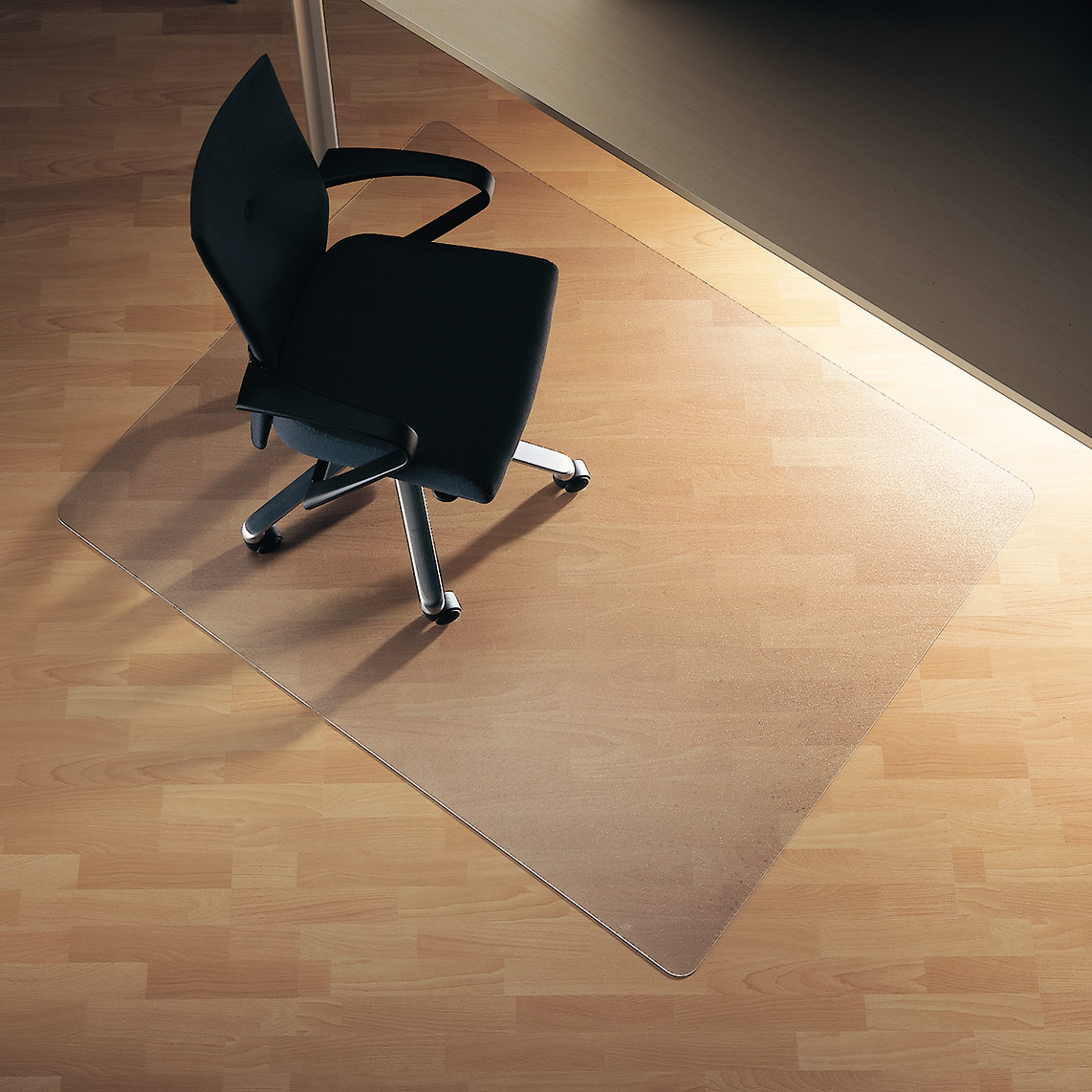 RS Office Products Ecogrip Solid Polycarbonat Bodenschutzmatte