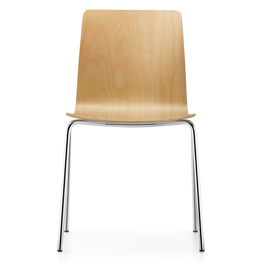 Dauphin Konferenzstuhl Fiore Holzschale 4-Fuß