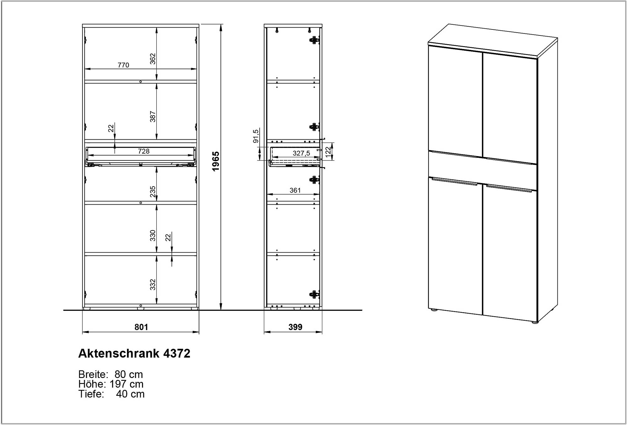 Germania Aktenschrank Mailand 4372