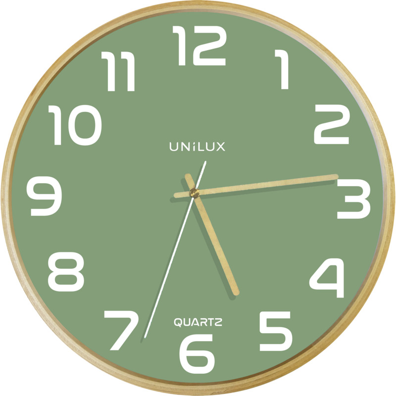 Wanduhr im Empfangsbereich