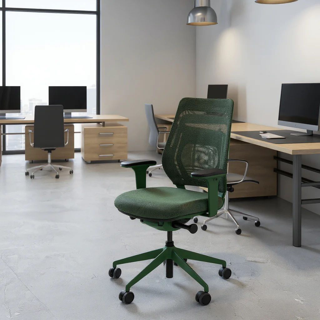 Bürostuhl asiento von fm Büromöbel in edlem Dunkelrot