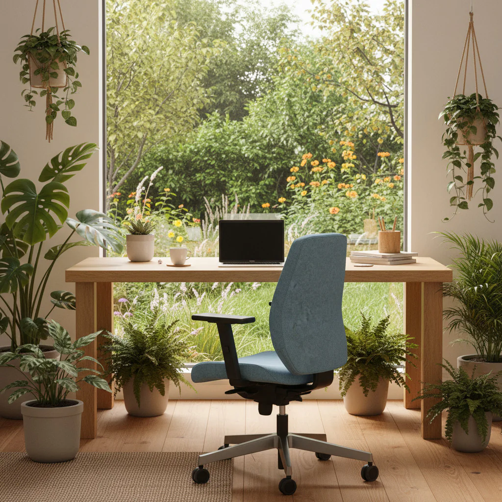 Bjarg Bürostuhl im skandinavischen Design in einem modernen Büroumfeld