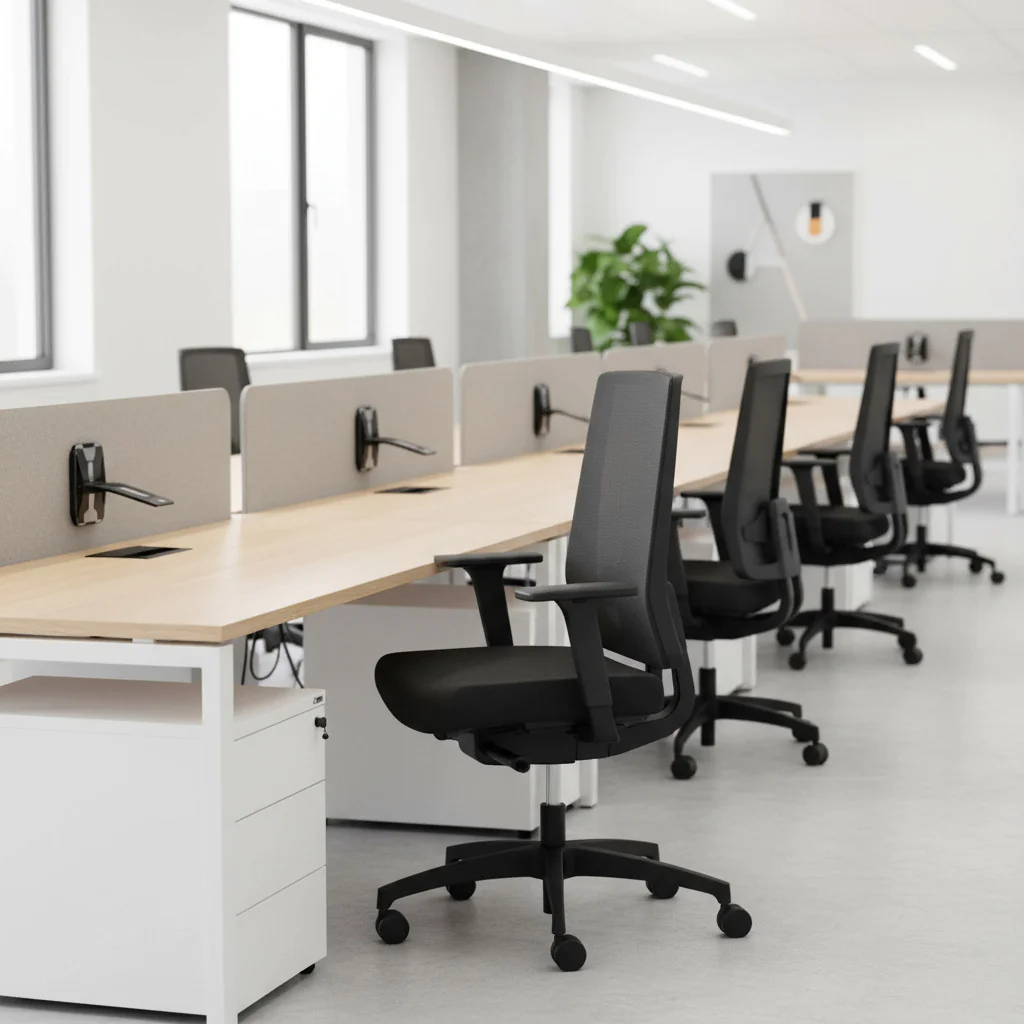 Ergonomischer Bürostuhl Indeed ID 7056 mit atmungsaktivem Netzrücken