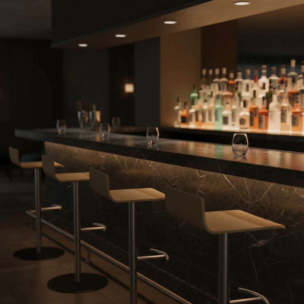 Höhenverstellbarer Café Hocker von Nowy Styl für Gastronomie und Lounge