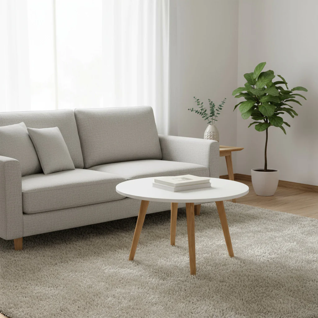 Eleganter Couchtisch CA-VA Table CV 871.06 in einer modernen Lounge-Umgebung