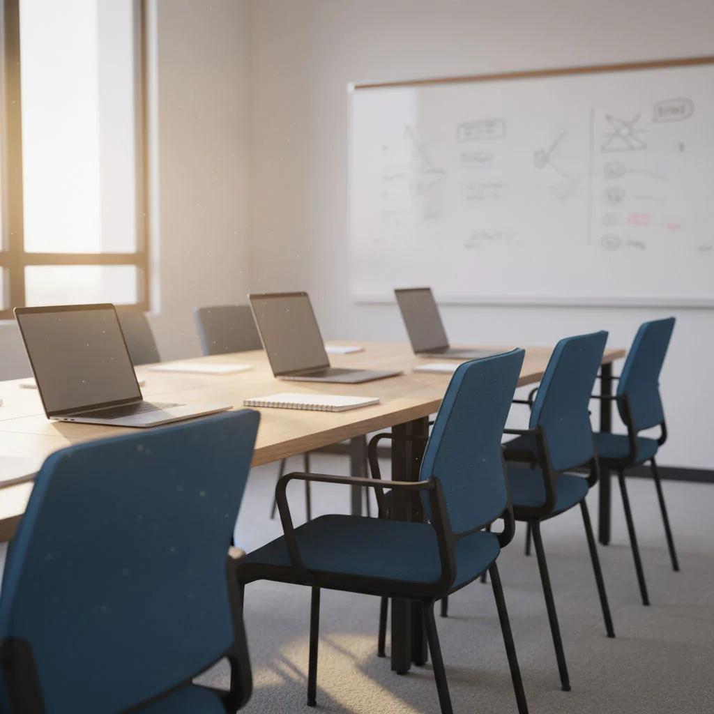 Xilium Besucherstuhl als komfortable und flexible Sitzlösung im Konferenzraum