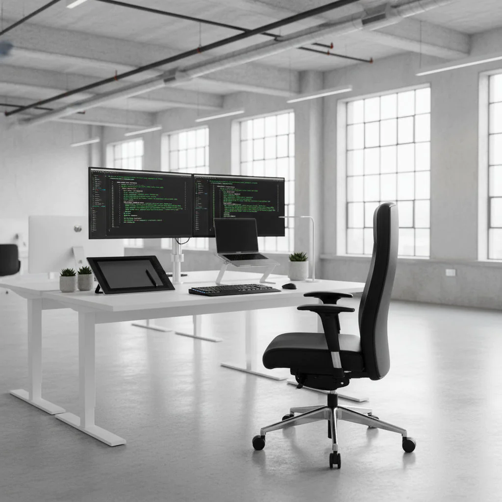 Chefsessel ROVO XL aus Echtleder in einem repräsentativen Chefbüro