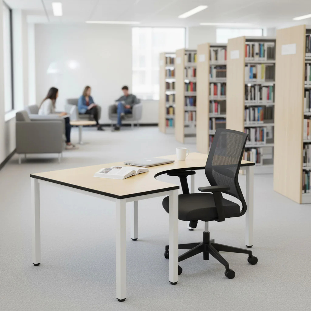 Schreibtisch E10 Quadratrohr als klassischer und vielseitiger Bürotisch