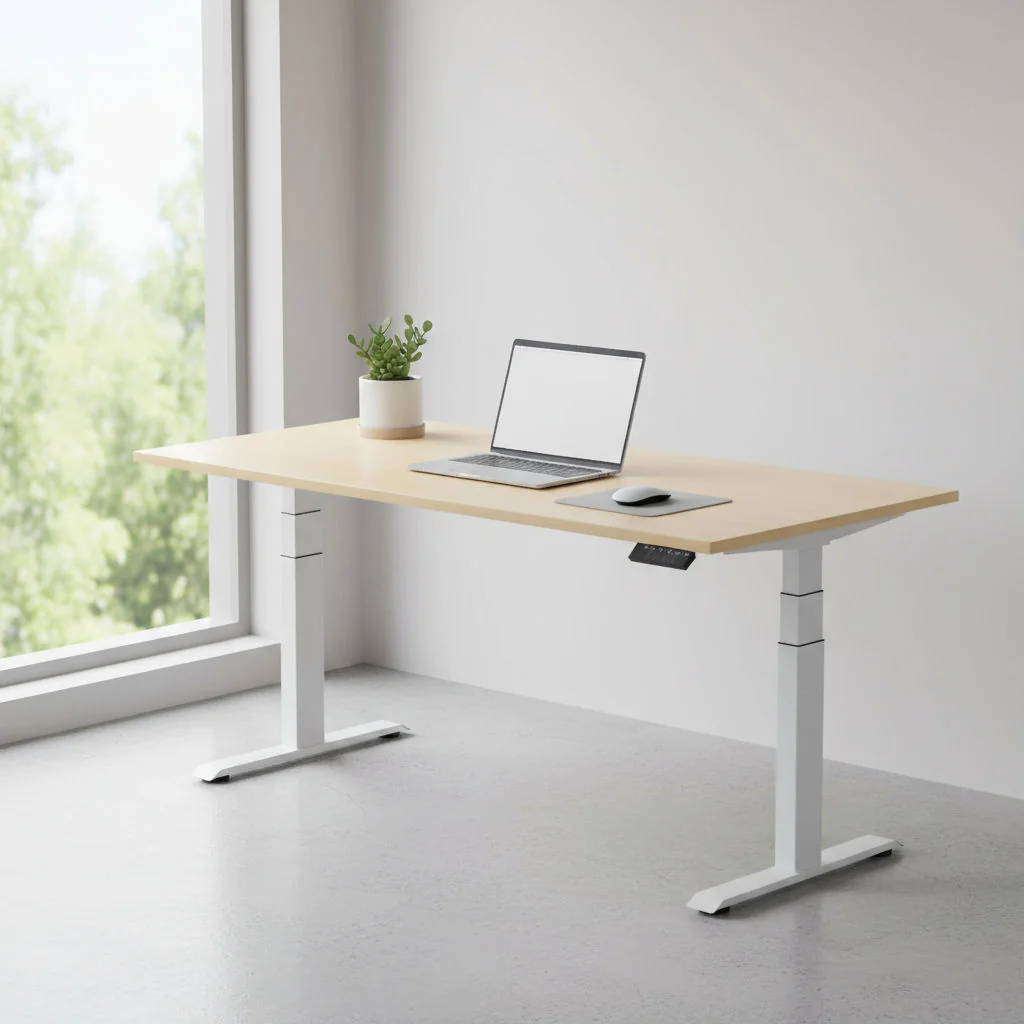 Höhenverstellbarer Schreibtisch Elevate Plus für dynamisches Arbeiten im Sitzen und Stehen