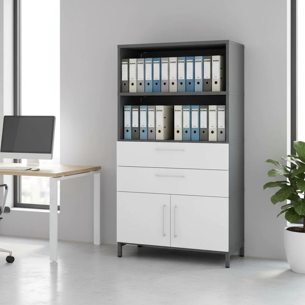 Kombischrank FlexWall Set 4OH als modulare und flexible Stauraumlösung