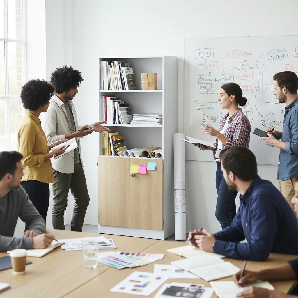 Kombischrank 5 OH Solid als intelligente Stauraumlösung im Büro