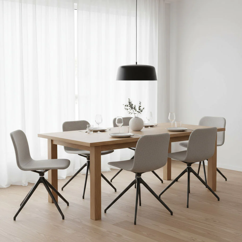 Eleganter Holzschalenstuhl LAMBDA WOOD LA 4014.03 in einem modernen Besprechungsraum