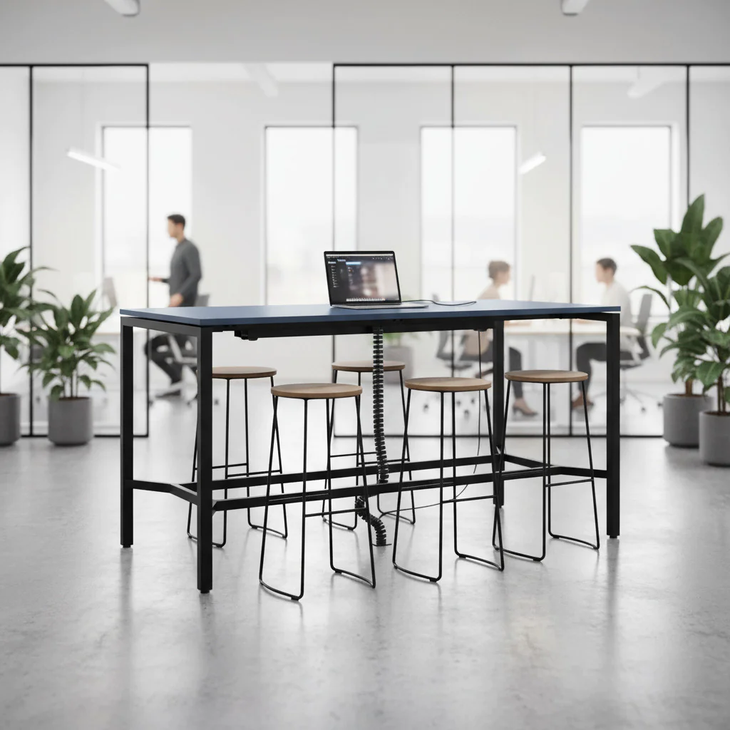 Besprechungstisch hoch CS5040 als Zentrum für dynamische Stehmeetings