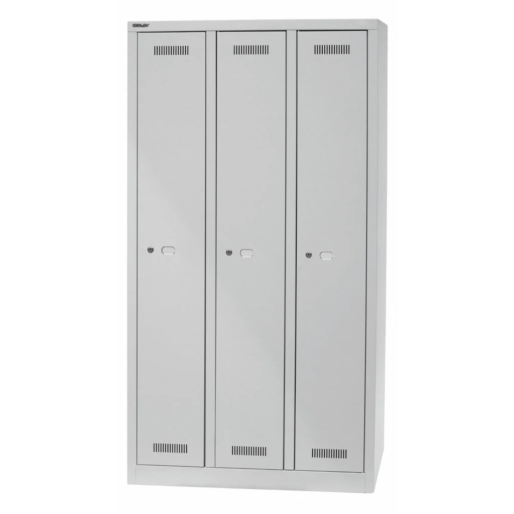 Bisley Garderobenschrank Monobloc 3 Fächer als Spindschrank im Büro