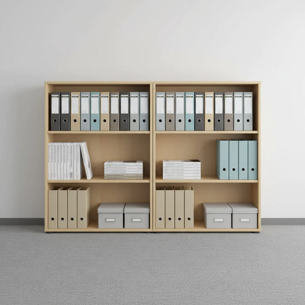 Kompaktes Regal 3 OH Basic als funktionale Ergänzung im Büro