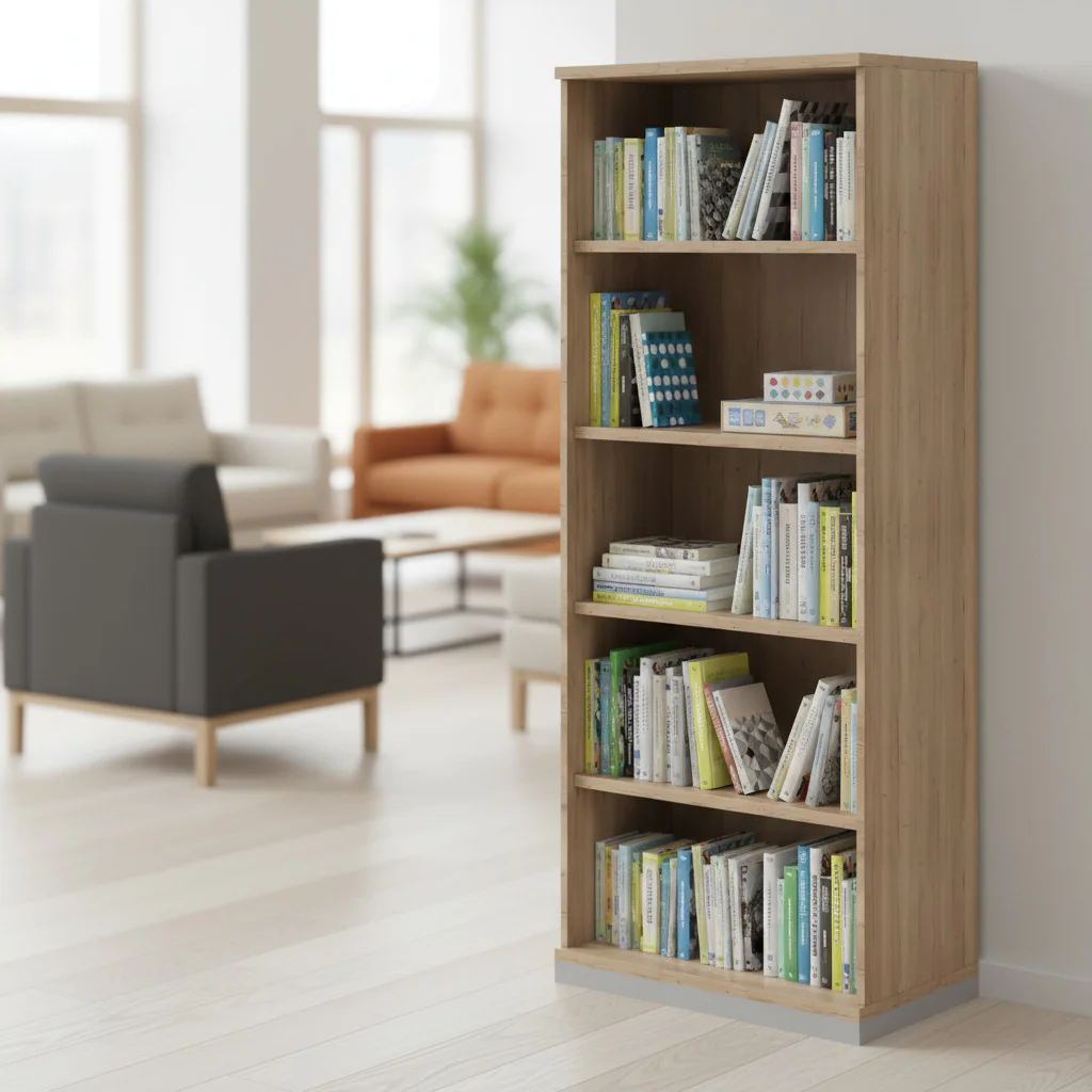 Regal fastline 5 OH als Teil eines schnell lieferbaren, kompletten Büroausstattungssystems
