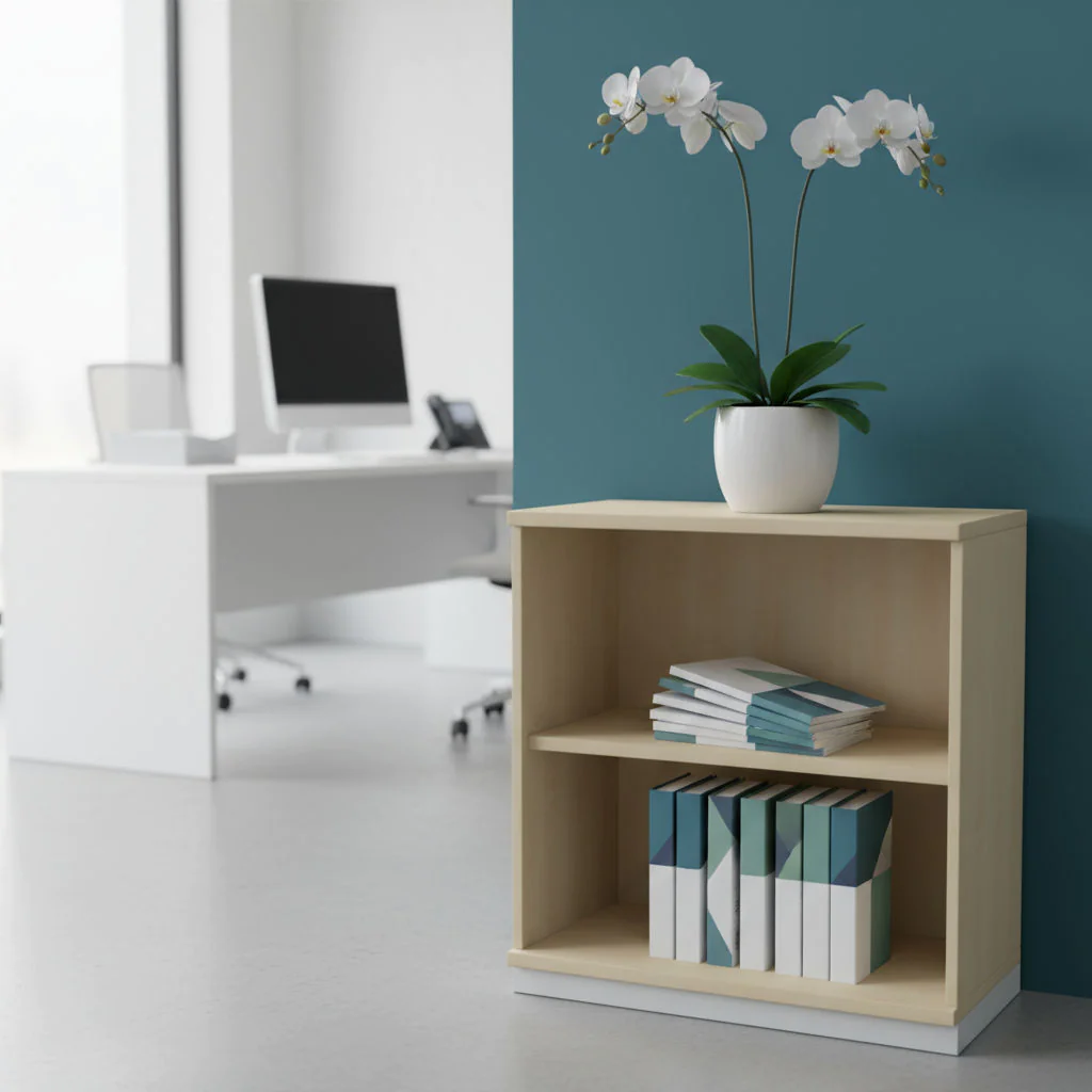 Aktenregal Pro 2OH als kompaktes Sideboard und Stauraumlösung im Büro