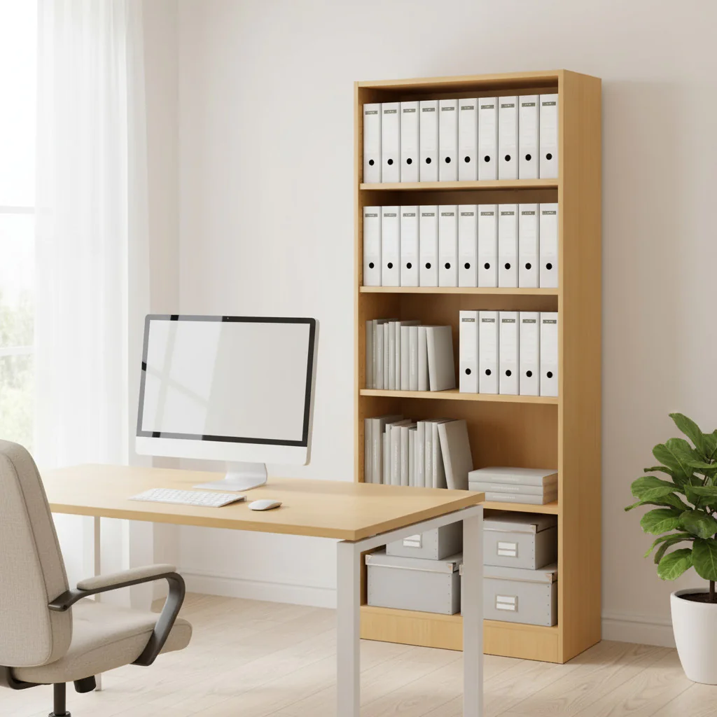 Regal 5 OH Solid als hohe und funktionale Stauraumlösung im Büro