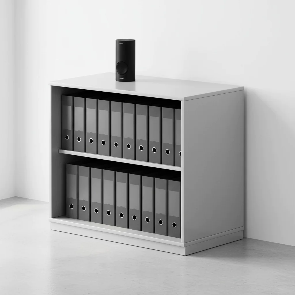 Regal SQart 2 OH als Teil eines flexiblen und modularen Büromöbelsystems