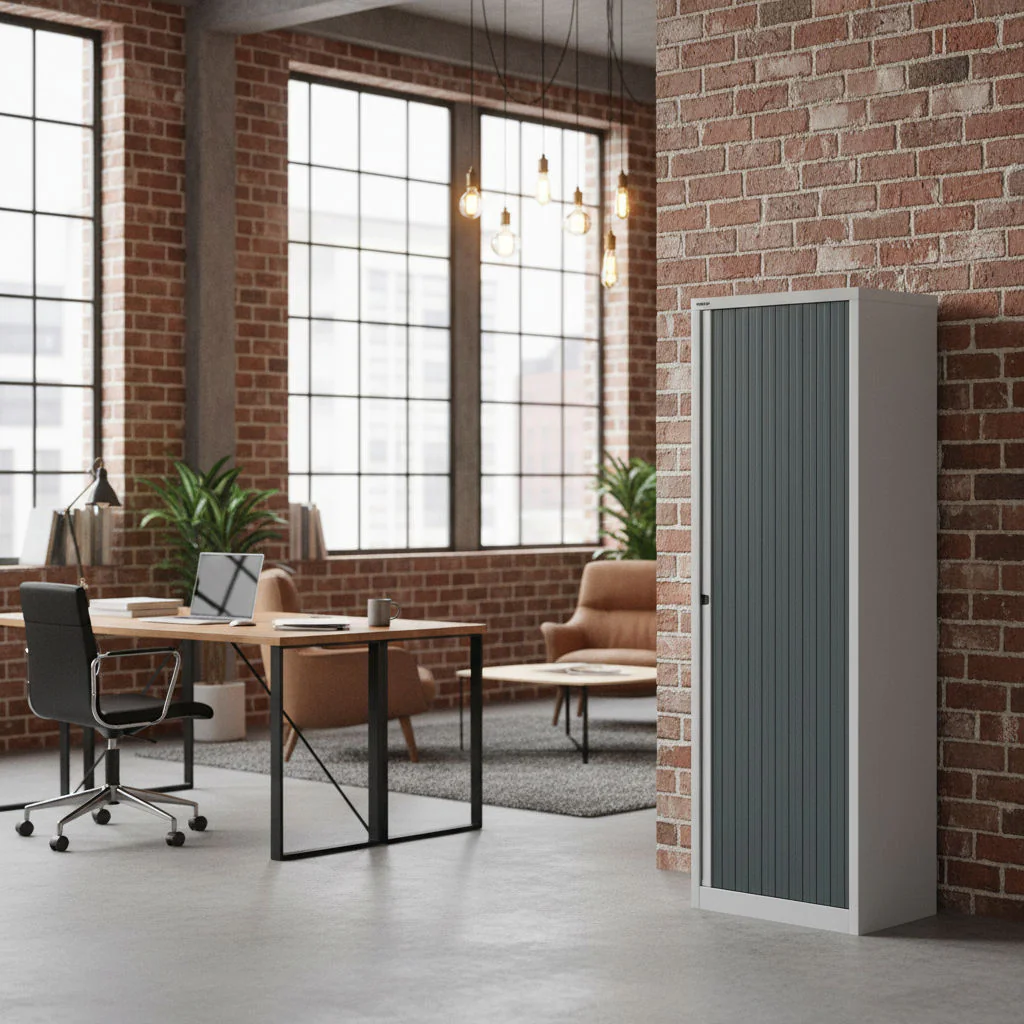 Bisley Rollladenschrank EuroTambour ET40619 aus Stahl mit Rollladentür