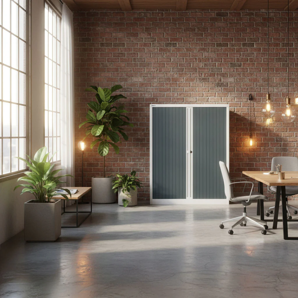 Bisley Rollladenschrank EuroTambour ET41013 aus Stahl mit Rollladentür