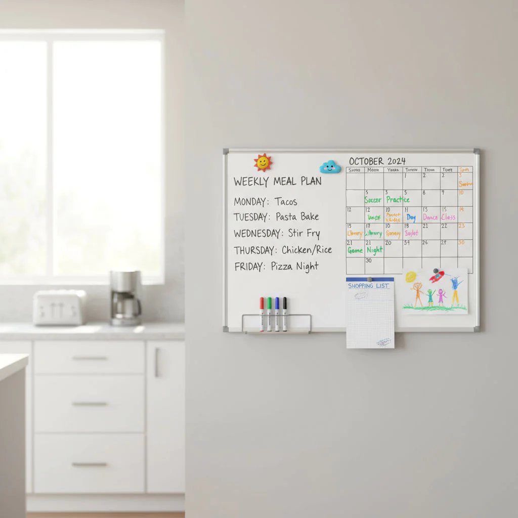 MAULstandard Whiteboard im Einsatz in einem modernen Besprechungsraum