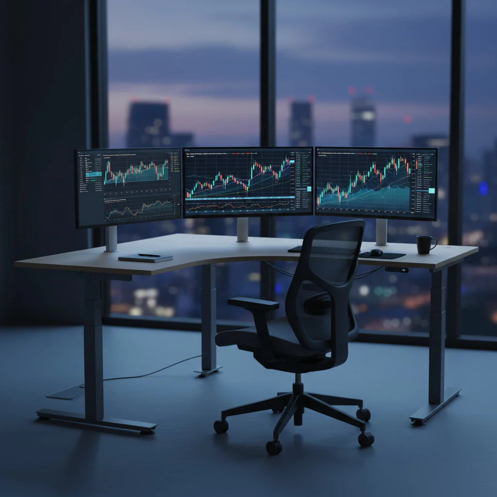 Detailansicht der flexiblen Montageoptionen und des integrierten Kabelmanagements