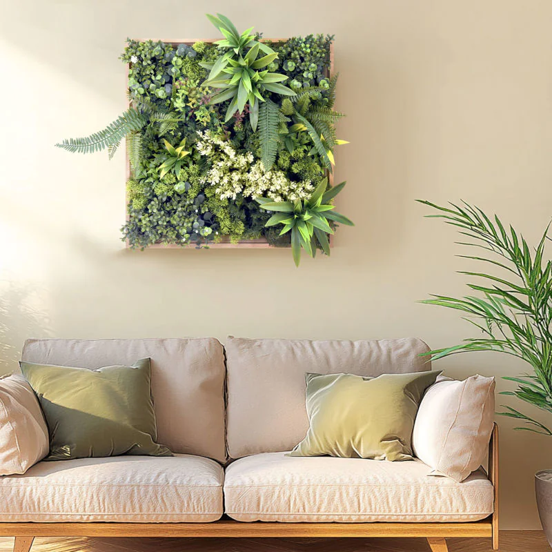 LEAFLUXE WALL 1 Pflanzenbild als stilvolles Wandelement im professionellen Umfeld