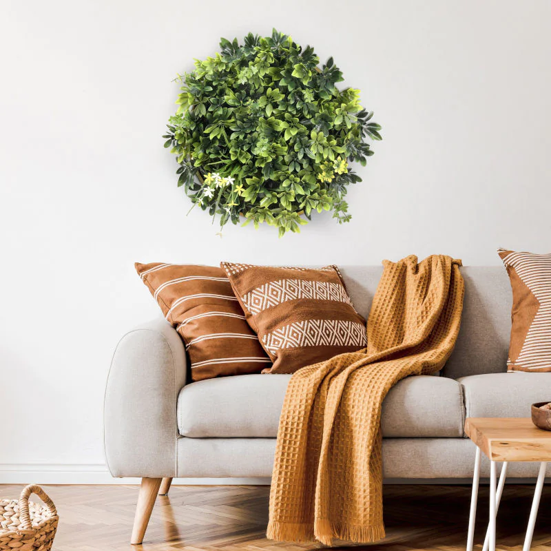 LEAFLUXE WALL 2 Pflanzenbild als stilvolles Wandelement im professionellen Umfeld