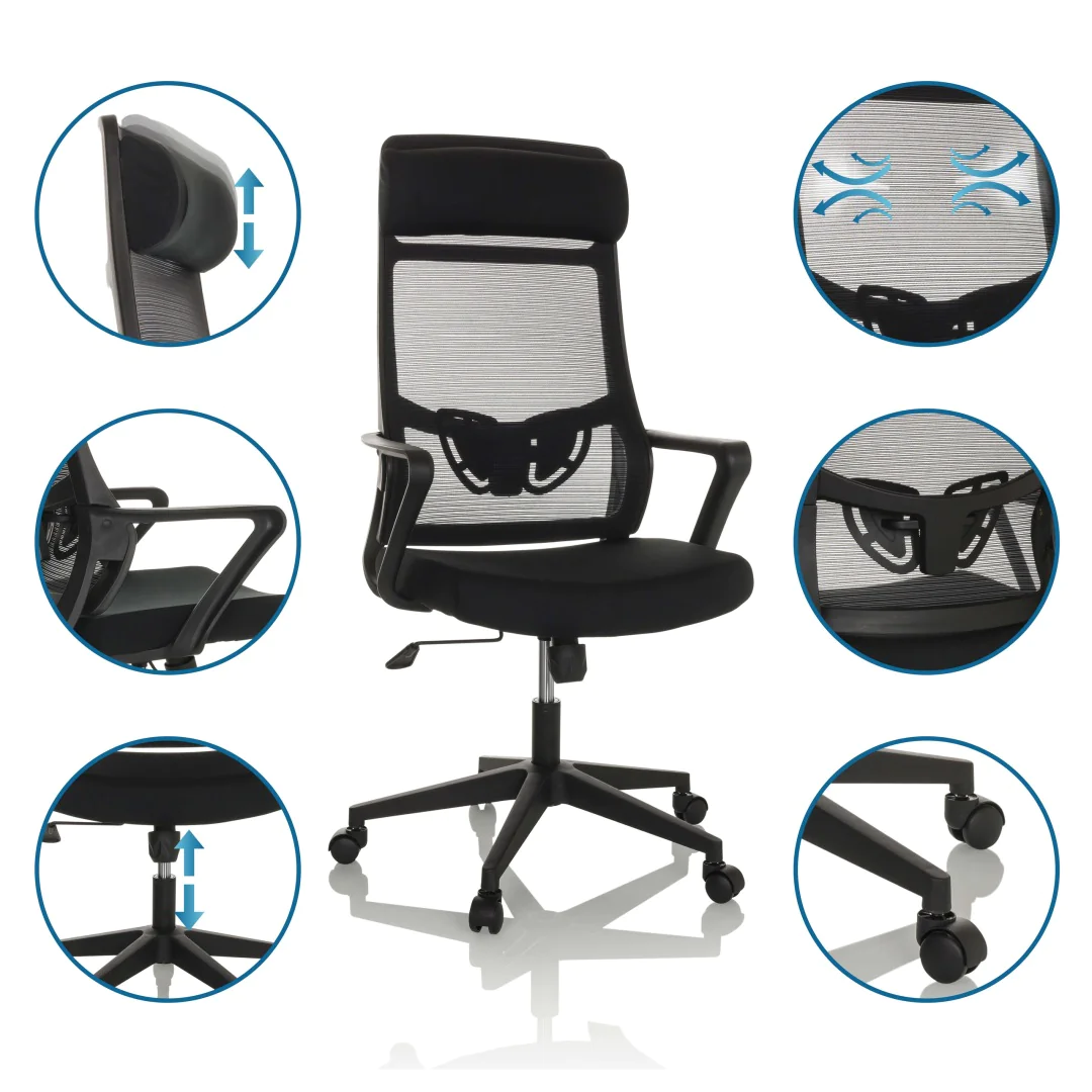 Moderner Bürostuhl NEKEO mit ergonomischen Funktionen für das Home Office