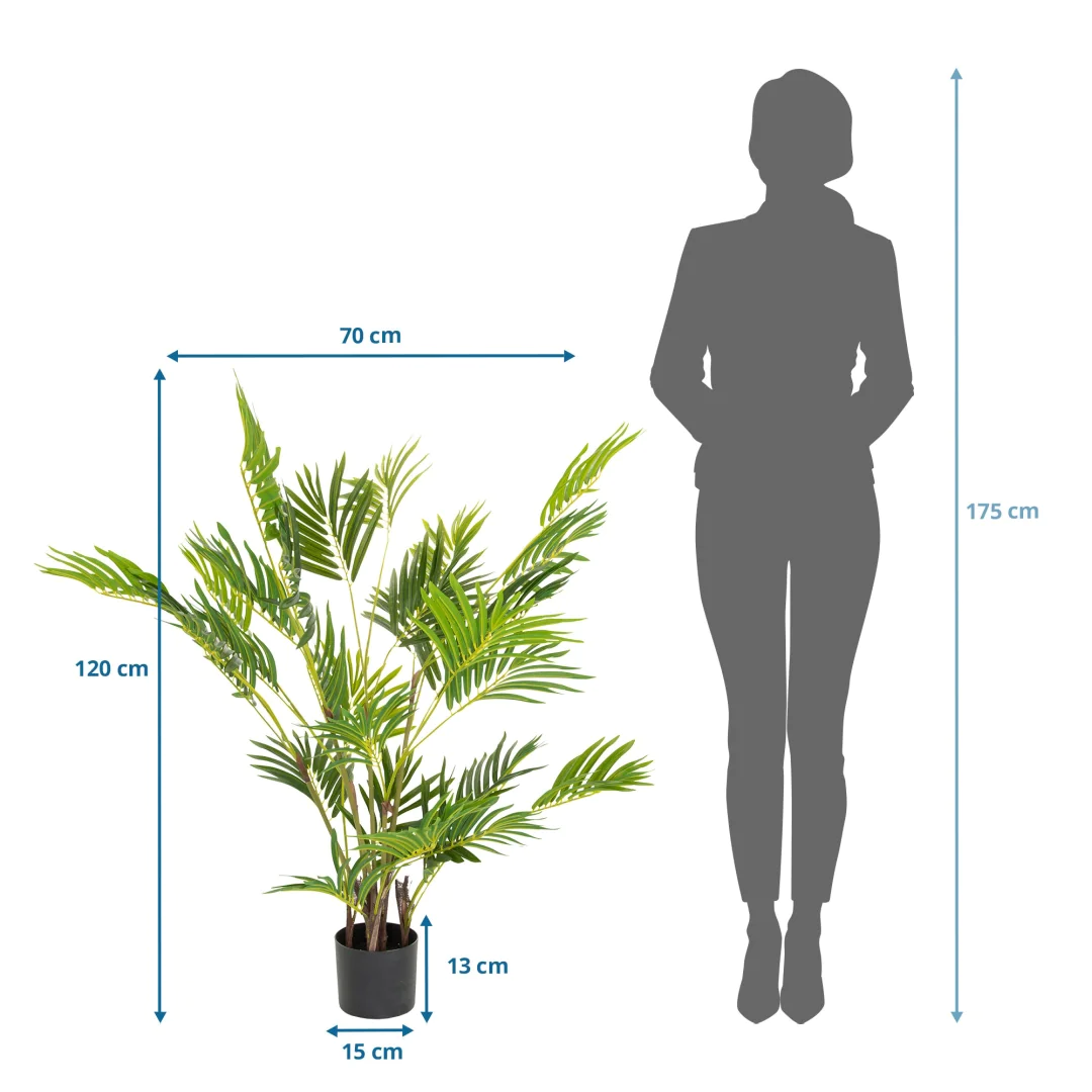 Die ARECA I Kunstpflanze als langlebige Dekoration für professionelle Räumlichkeiten
