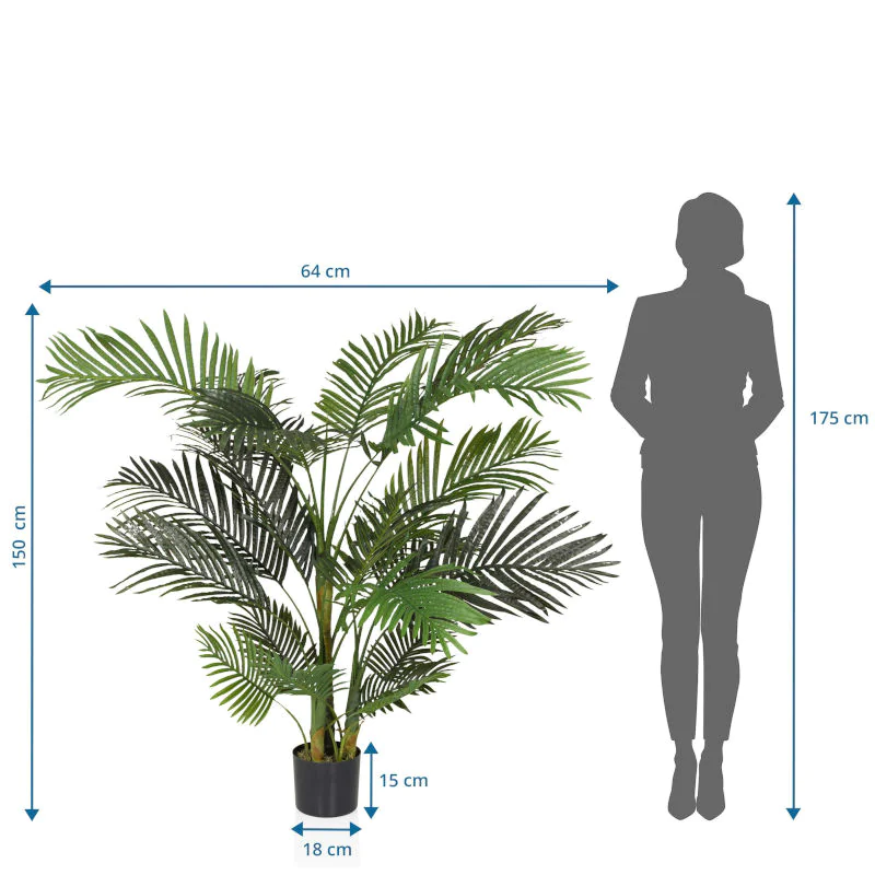 Die ARECA II Kunstpflanze als langlebige Dekoration für professionelle Räumlichkeiten