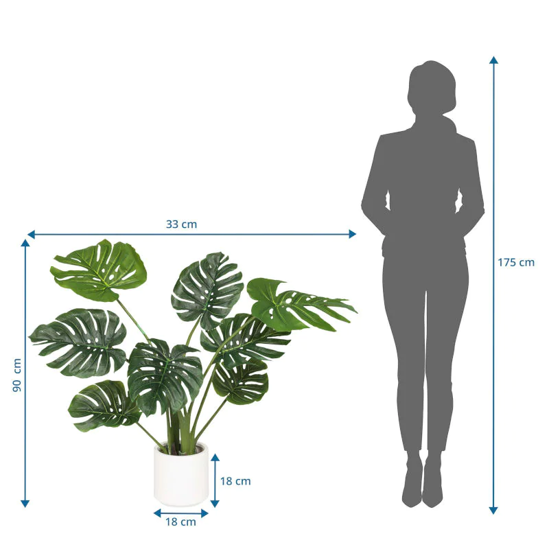 Die MONSTERA I Kunstpflanze als langlebige Dekoration für professionelle Räumlichkeiten