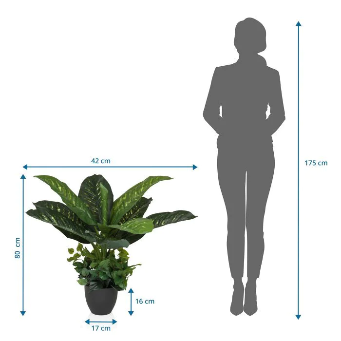 Die DIEFFENBACHIA Kunstpflanze als langlebige Dekoration für professionelle Räumlichkeiten