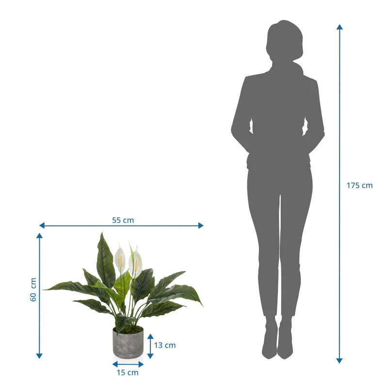 Die Spathiphyllum 1 Kunstpflanze als langlebige Dekoration für professionelle Räumlichkeiten
