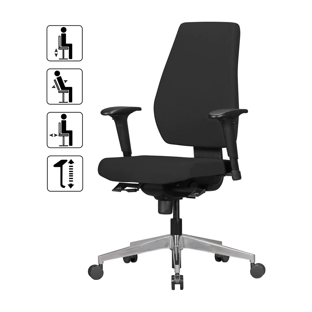 Bürostuhl Darius - Schwarz