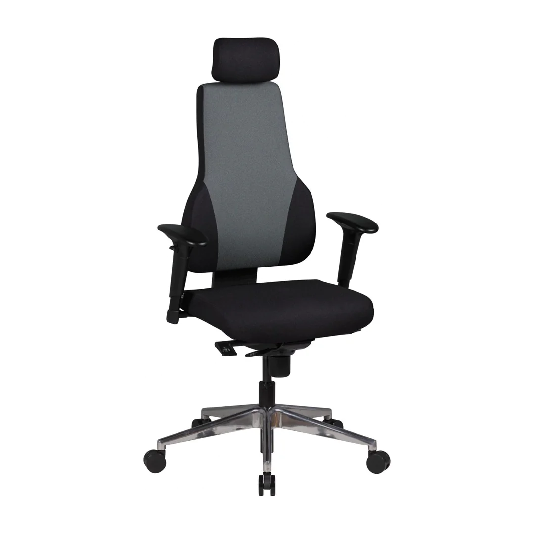 Bürostuhl Qentin - Schwarz/Grau