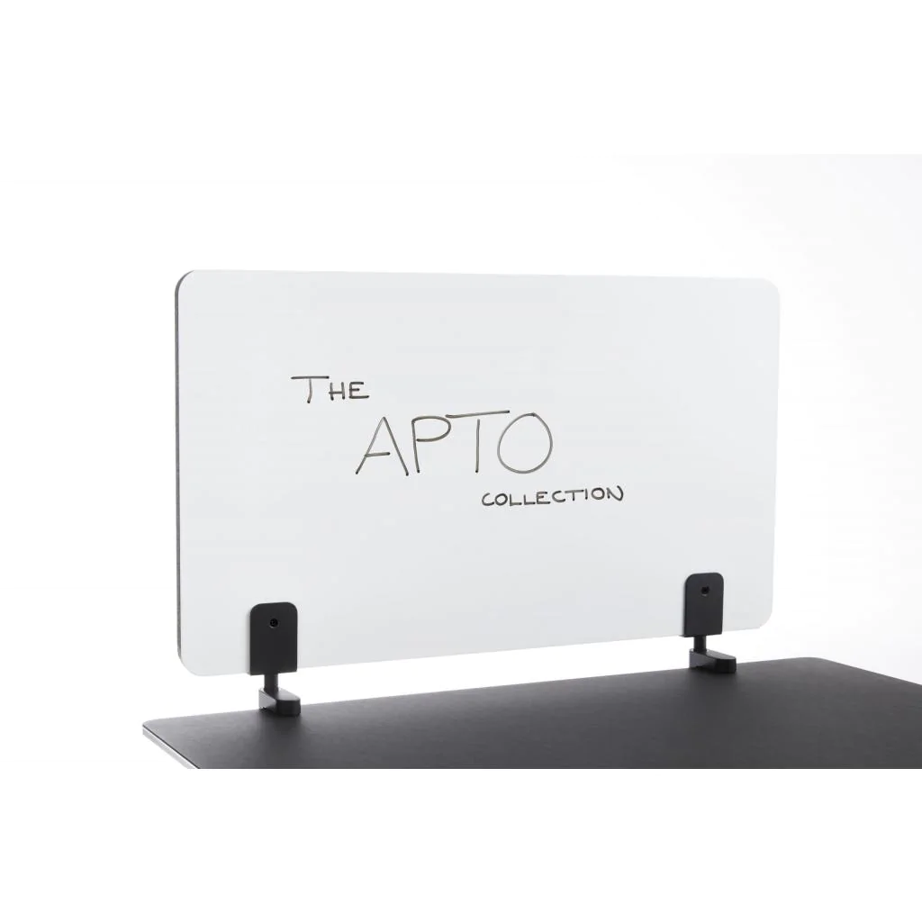 Detailansicht der Filz- und Whiteboard-Oberfläche der APTO Trennwand