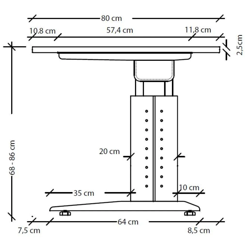 Der Schreibtisch U als Basis für einen ergonomisch angepassten Arbeitsplatz