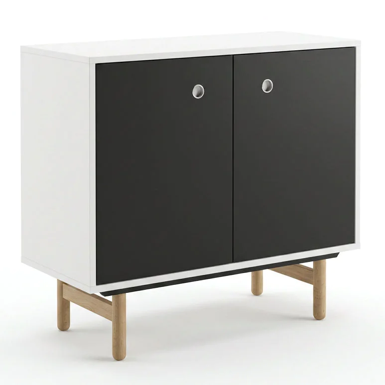 Bisley Bridge Flügeltürenschrank 78,3 cm als niedriges Sideboard im Büro
