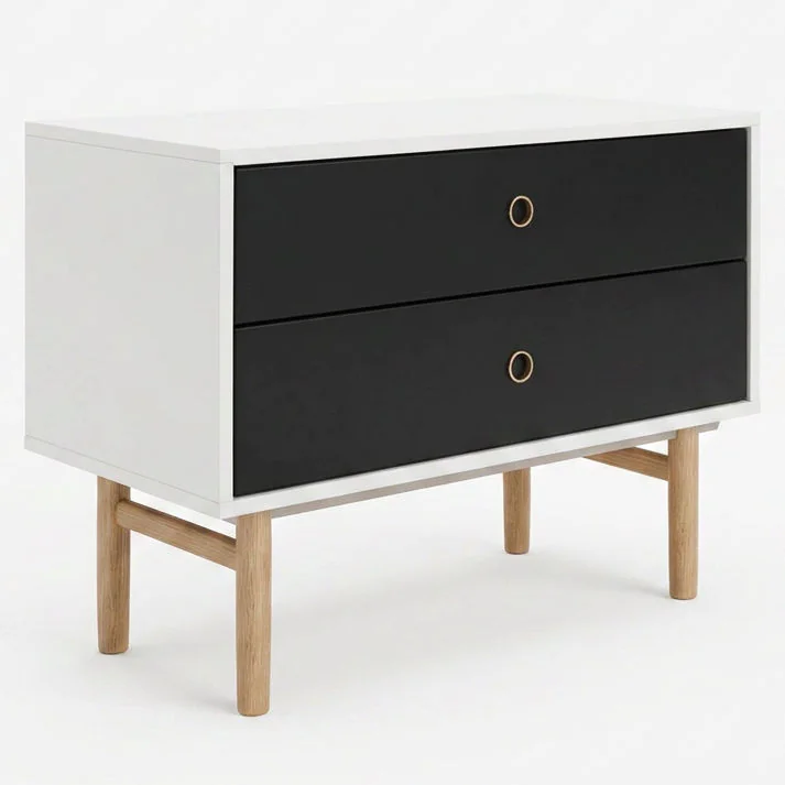Bisley Bridge Schubladenschrank mit 2 Schubladen als Sideboard im Büro