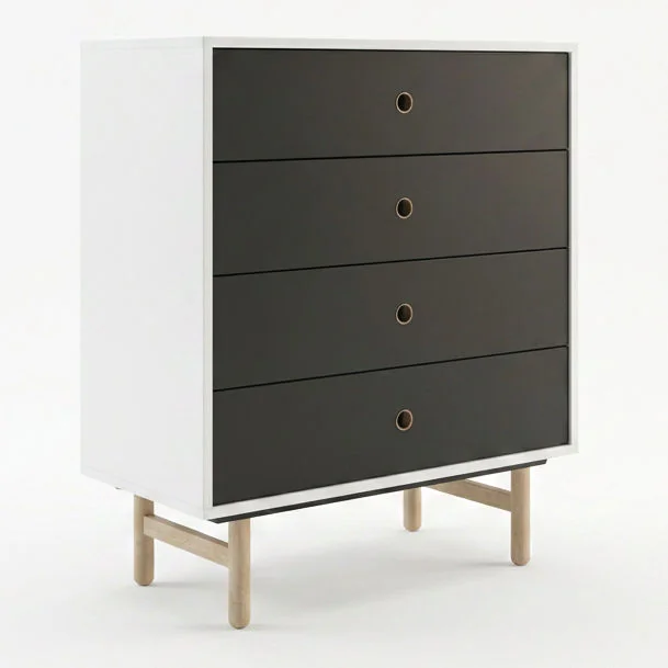 Bisley Bridge Schubladenschrank mit 4 Schubladen als Sideboard im Büro