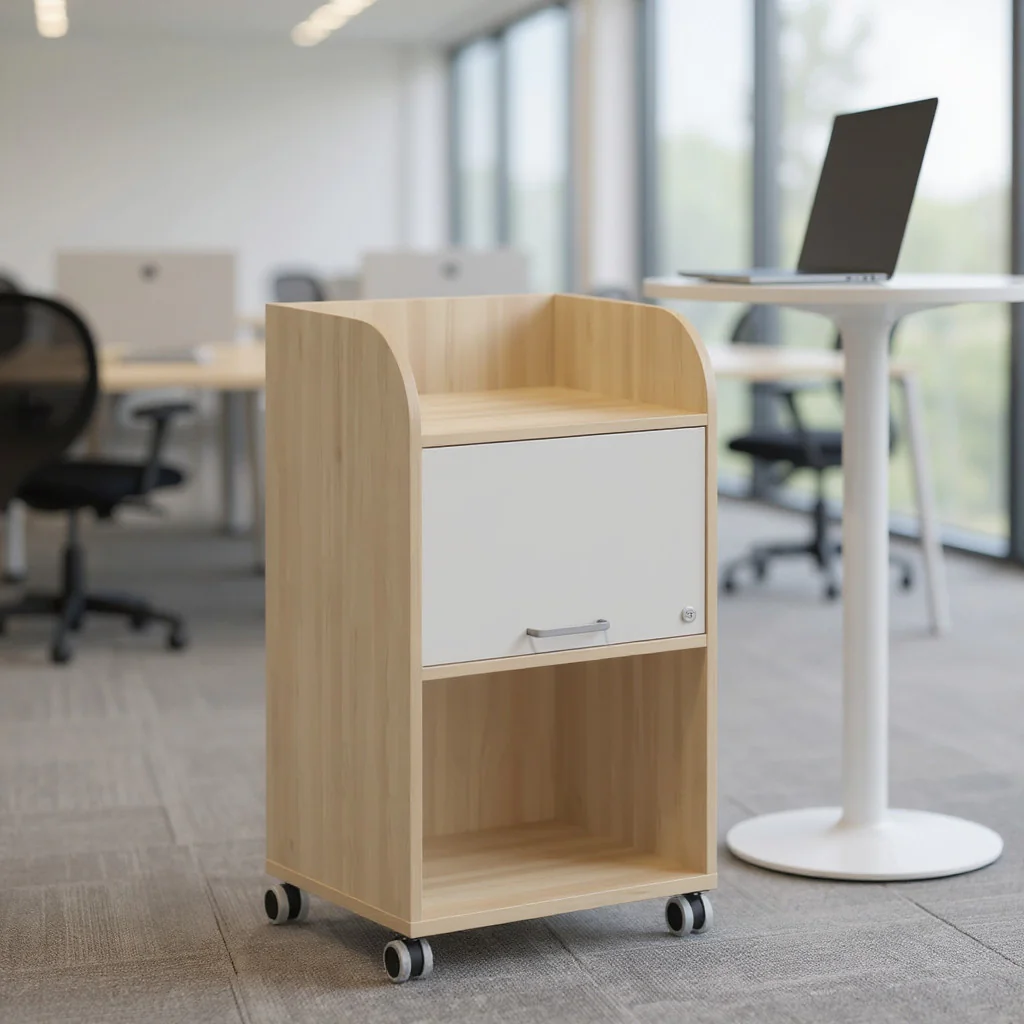 E10 Caddy als mobiler Arbeitsplatzbegleiter für agile Büroumgebungen