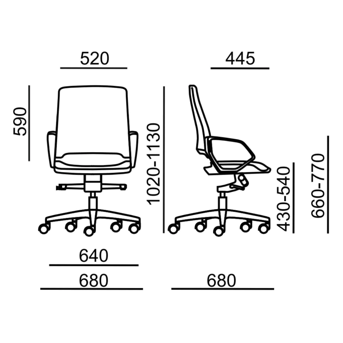 Bürostuhl Tea 1303 von RIM - Produktbild 3 von 3