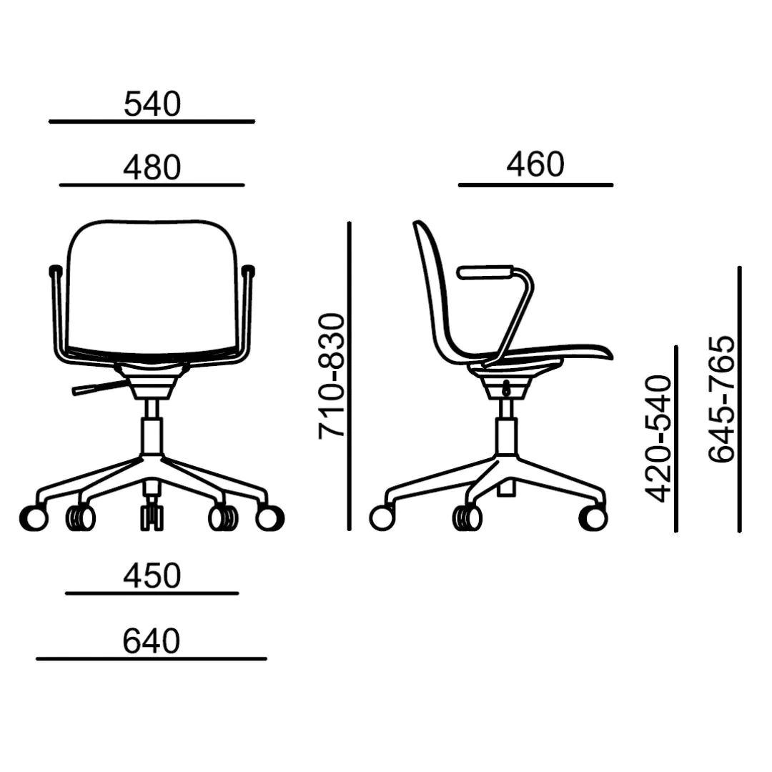 Konferenzstuhl Lambda 4001 Roll AL von RIM - Produktbild 4 von 4