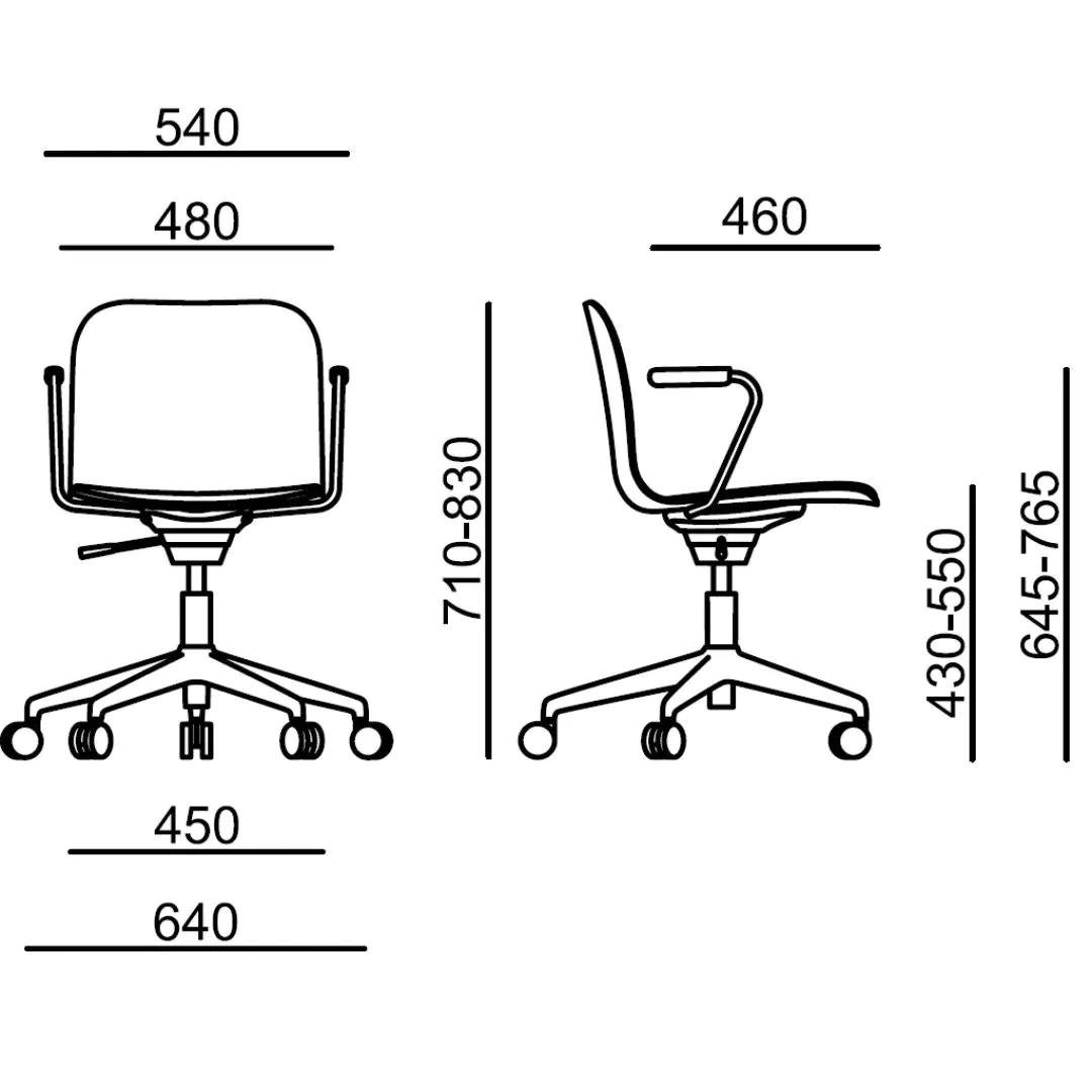Konferenzstuhl Lambda 4002 Roll AL von RIM - Produktbild 3 von 3