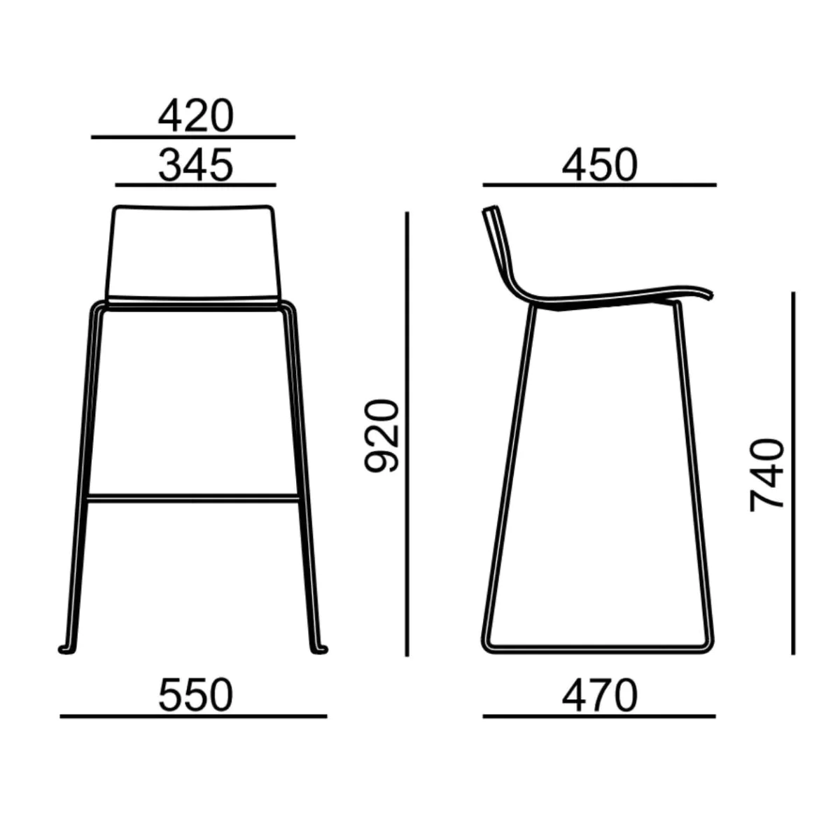Barhocker Sitty 4161 von RIM - Produktbild 3 von 3